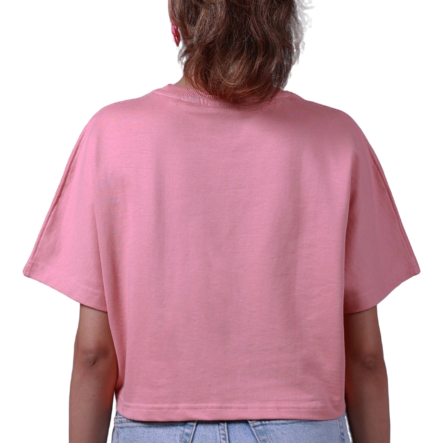 Destiny Salmon Pink Bold and Boxy Crop Top